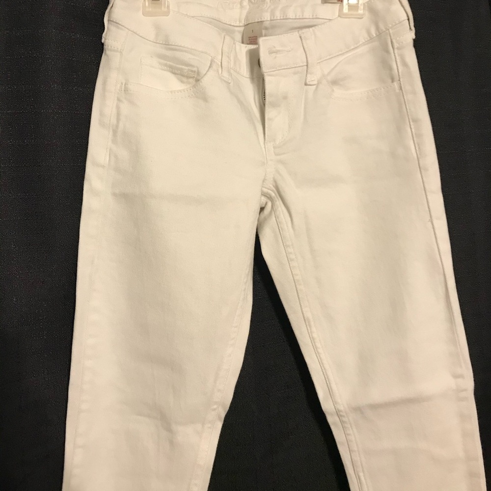 Super skinny white jeans